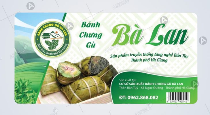 In tem dán bánh chưng, bánh tét theo yêu cầu tại Hà Nội