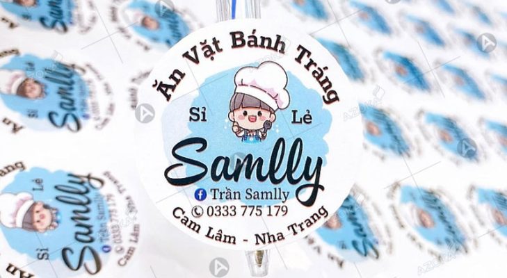 In tem nhãn bánh tráng trộn giá rẻ tại Hà Nội, 69+ mẫu đẹp