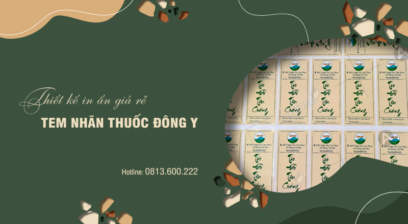 In tem nhãn thuốc đông y giá rẻ theo yêu cầu tại Hà Nội
