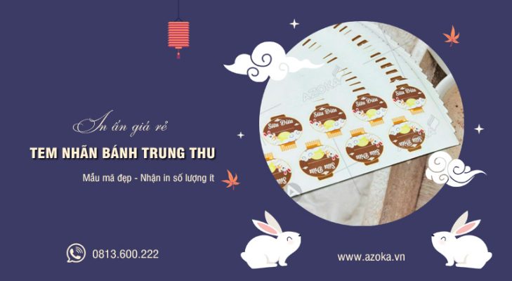 Dịch vụ in tem nhãn dán bánh trung thu giá rẻ tại Hà Nội