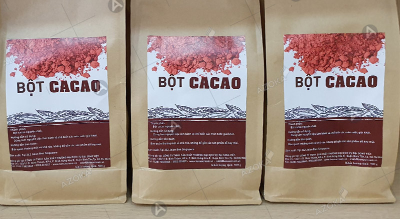  Mẫu tem nhãn dán bột cacao 