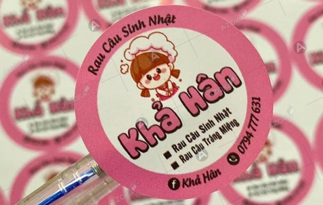 In tem nhãn rau câu giá rẻ, thiết kế mẫu đẹp miễn phí 2026
