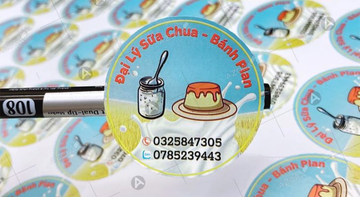 In tem nhãn rau câu giá rẻ, thiết kế mẫu đẹp miễn phí 2026