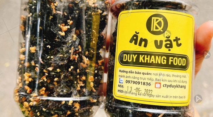 In tem nhãn rong biển sấy giá rẻ tại Hà Nội, thiết kế 2026