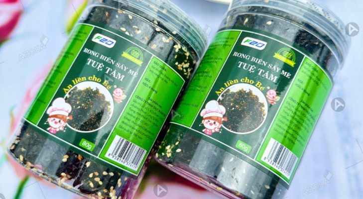 In tem nhãn rong biển sấy giá rẻ tại Hà Nội, thiết kế 2026