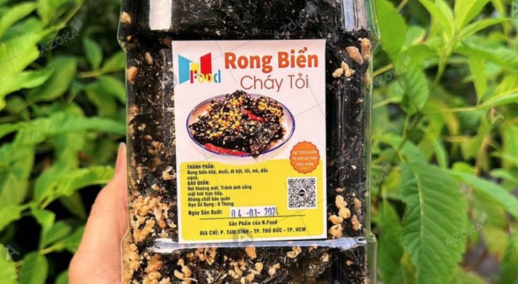In tem nhãn rong biển sấy giá rẻ tại Hà Nội, thiết kế 2026