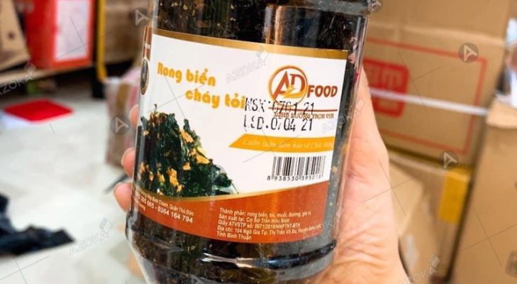 In tem nhãn rong biển sấy giá rẻ tại Hà Nội, thiết kế 2026