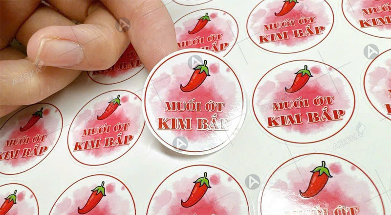 Mẫu sticker dán chống nước