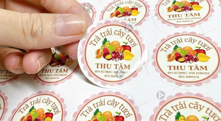 In sticker hình tròn theo yêu cầu, nhận in số lượng ít 2026