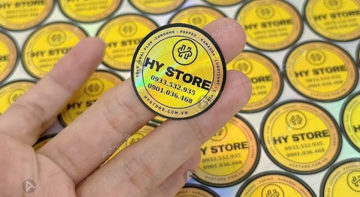 In logo sticker thương hiệu theo yêu cầu, giá rẻ tại Hà Nội