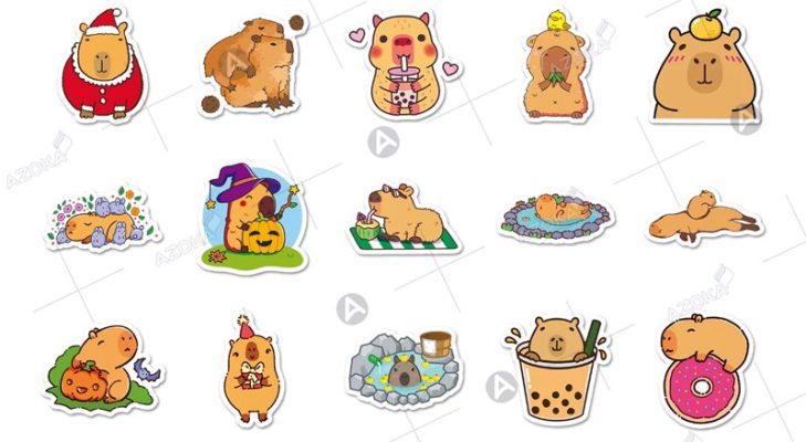 Tổng hợp 33+ mẫu sticker Capybara đáng yêu nhất 2026