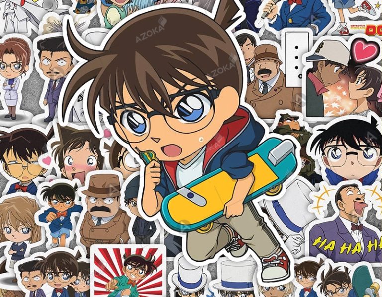 Sticker Vector Conan Top 20 mẫu sticker Conan đẹp mê mẩn, cute dành cho Fan