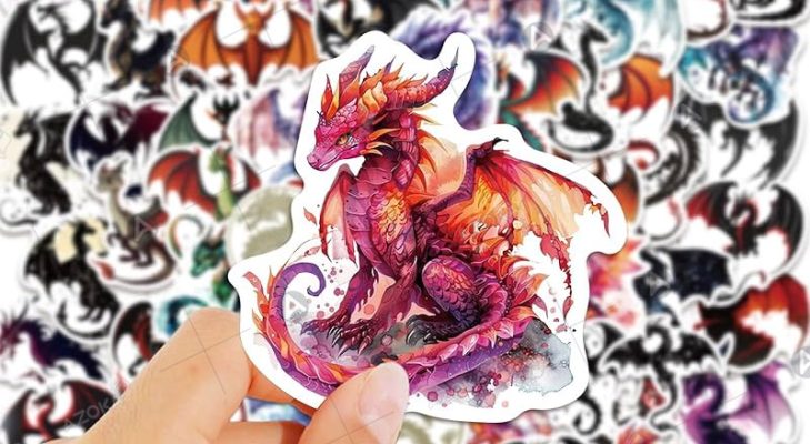 Sticker Do Rong Khám phá bộ sưu tập mẫu sticker hình rồng độc lạ cực hot