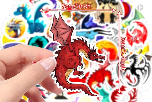 Khám phá bộ sưu tập mẫu sticker hình rồng độc lạ cực hot