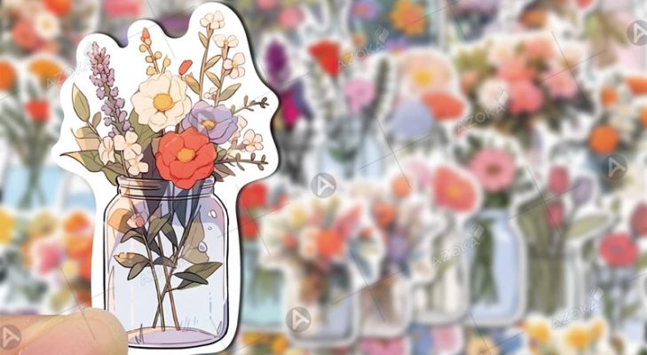 Top 34+ mẫu sticker hoa đẹp, sáng tạo tinh tế cho trang trí