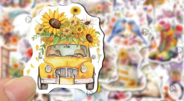 Top 34+ mẫu sticker hoa đẹp, sáng tạo tinh tế cho trang trí