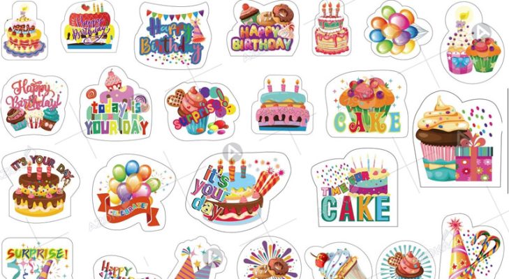 Top 20+ mẫu sticker sinh nhật sáng tạo, độc đáo cho tiệc