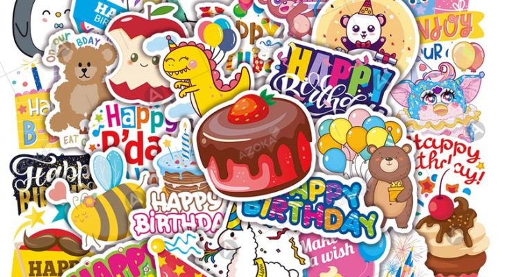 Top 20+ mẫu sticker sinh nhật sáng tạo, độc đáo cho tiệc