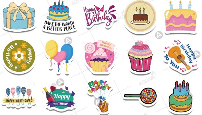 Top 20+ mẫu sticker sinh nhật sáng tạo, độc đáo cho tiệc