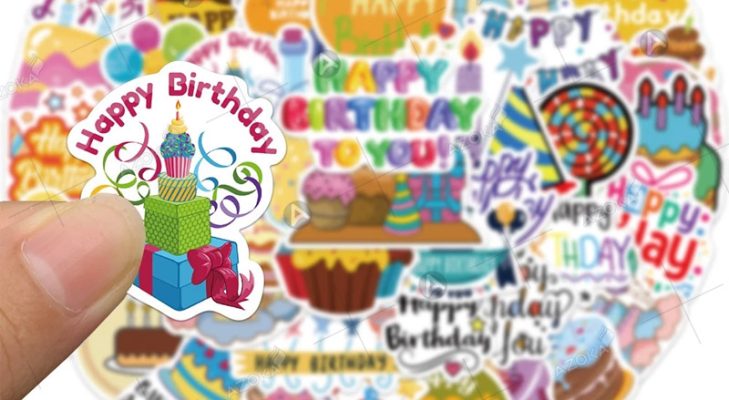 Top 20+ mẫu sticker sinh nhật sáng tạo, độc đáo cho tiệc