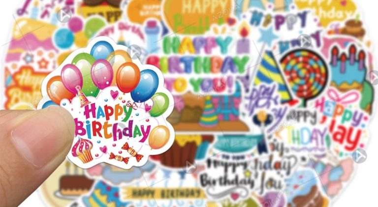 Top 20+ mẫu sticker sinh nhật sáng tạo, độc đáo cho tiệc