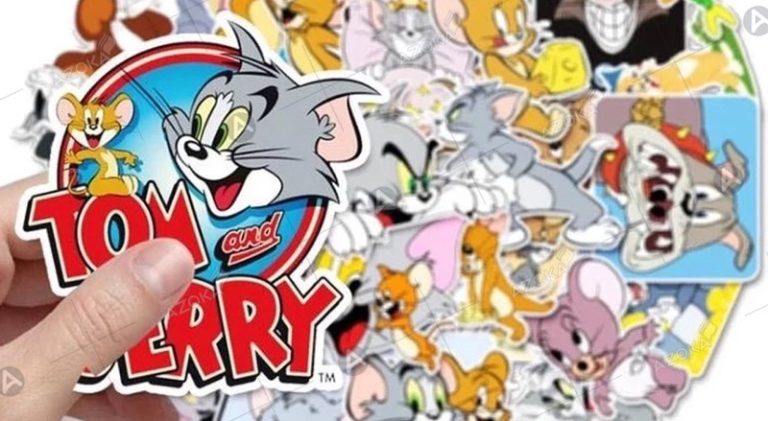 Khám phá bộ sưu tập mẫu sticker Tom and Jerry hài hước