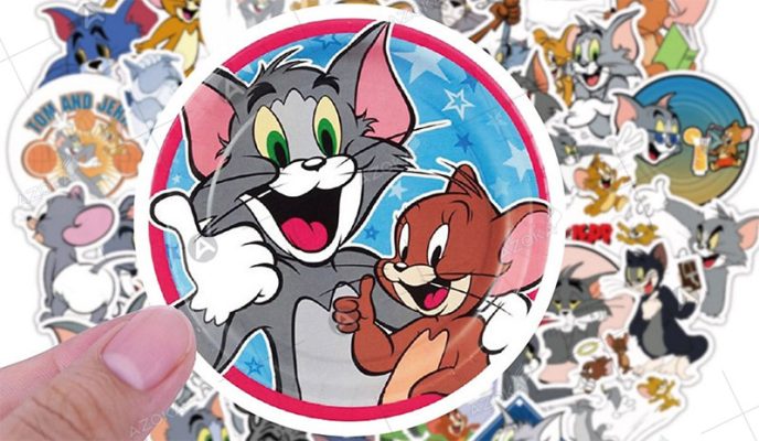 Khám phá bộ sưu tập mẫu sticker Tom and Jerry hài hước