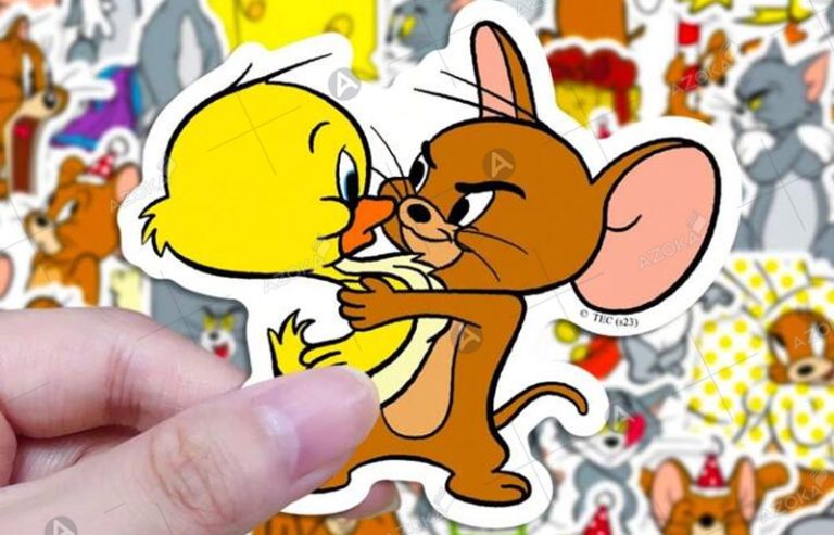 Khám phá bộ sưu tập mẫu sticker Tom and Jerry hài hước