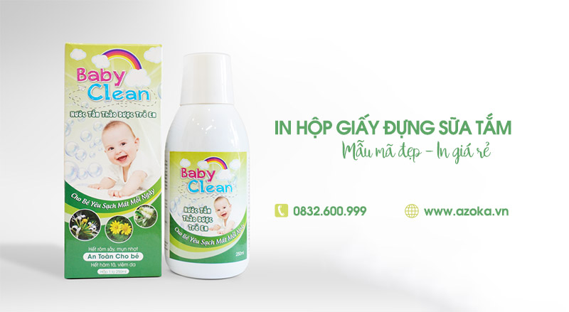 Xưởng in hộp giấy đựng sữa tắm thiết kế theo yêu cầu tại Hà Nội