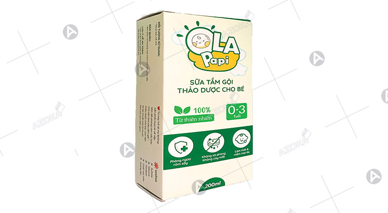 Mẫu hộp giấy đựng sữa tắm