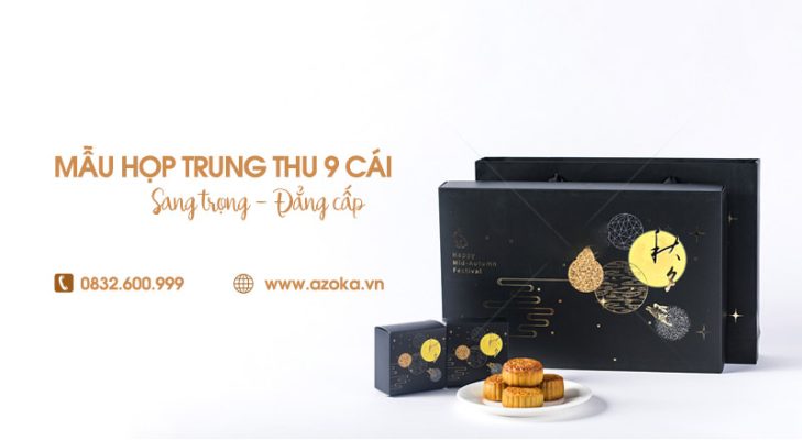 Top 10+ mẫu hộp giấy đựng bánh trung thu 9 cái