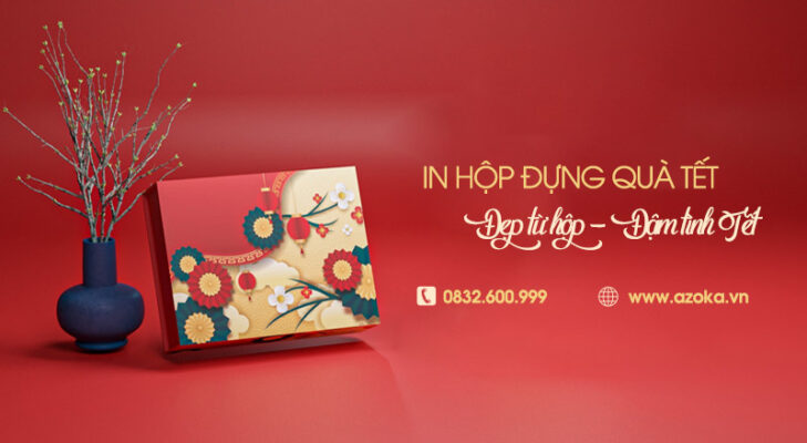 Xưởng in hộp đựng quà tết theo yêu cầu, giá tốt