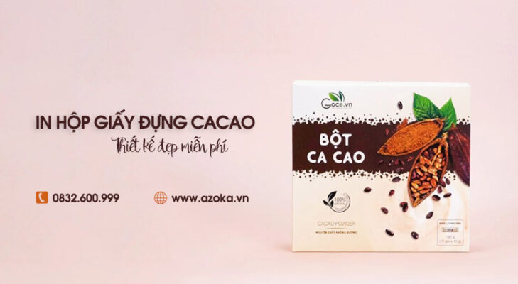 Xưởng in hộp giấy đựng bột cacao theo yêu cầu tại Hà Nội