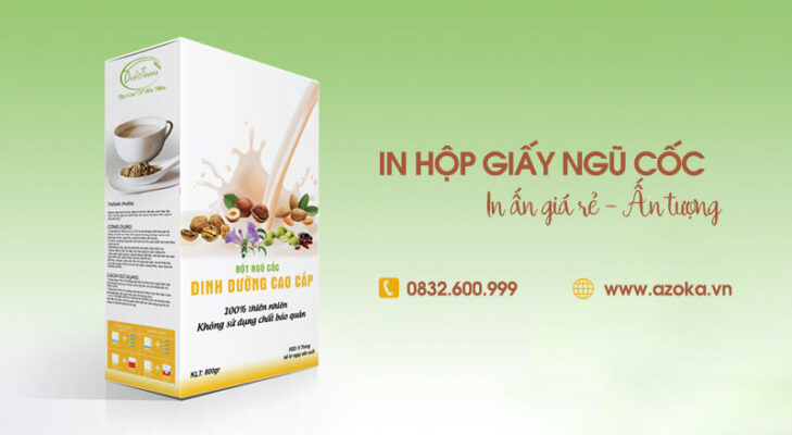 Xưởng in hộp giấy đựng ngũ cốc theo yêu cầu tại Hà Nội