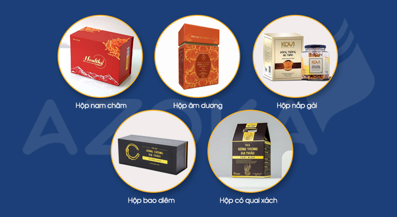 Kiểu dáng và kích thước in hộp đông trùng hạ thảo phổ biến
