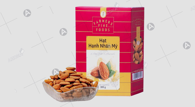 Hộp nắp gài đựng hạnh nhân