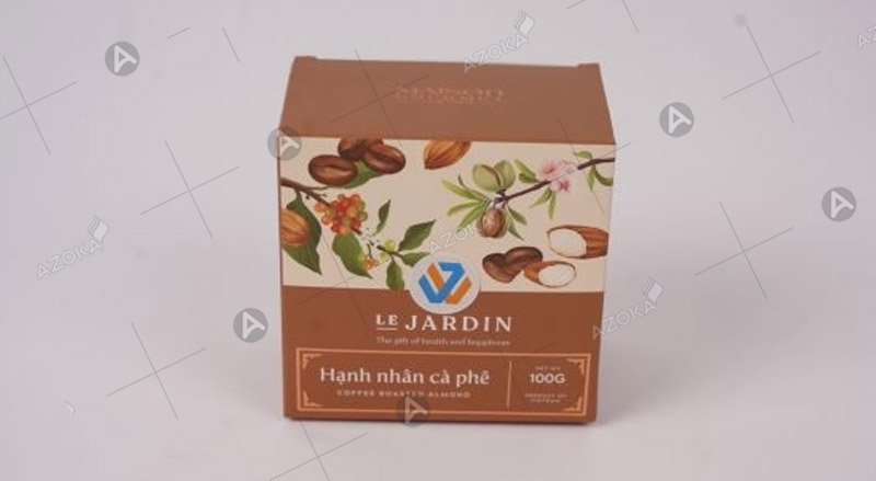 Hộp nắp gài đựng hạnh nhân