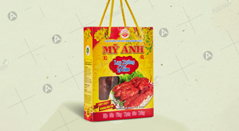 Mẫu hộp giấy đựng lạp xưởng