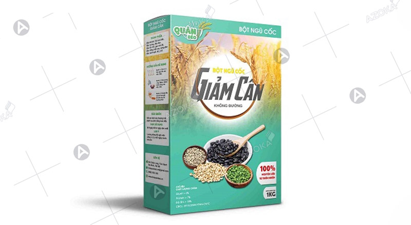 Mẫu hộp giấy đựng ngũ cốc