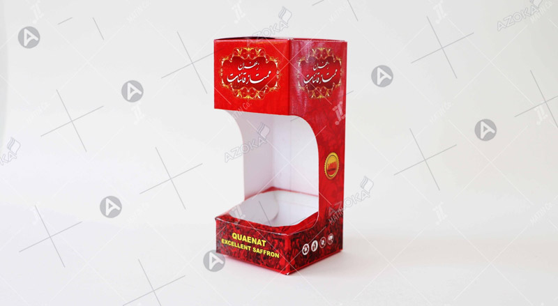 Mẫu hộp giấy đựng saffron