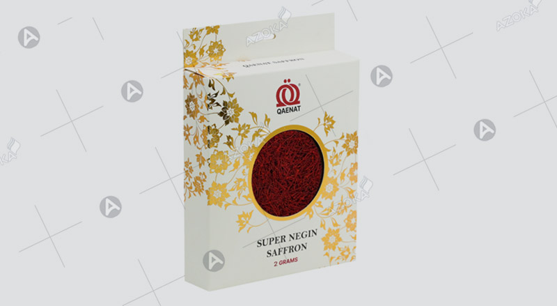 Mẫu hộp giấy đựng saffron