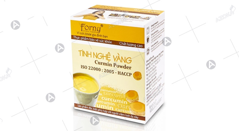 Mẫu hộp giấy đựng tinh bột nghệ