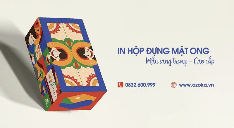 Xưởng in hộp giấy đựng mật ong theo yêu cầu, mẫu đẹp