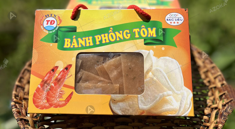 Vì sao bánh phồng tôm cần bao bì hộp giấy đựng chuyên nghiệp?