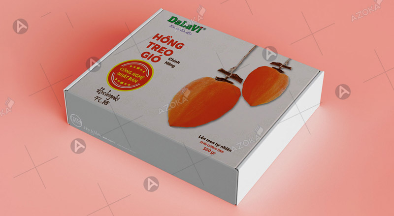 In hộp giấy đựng trái cây sấy