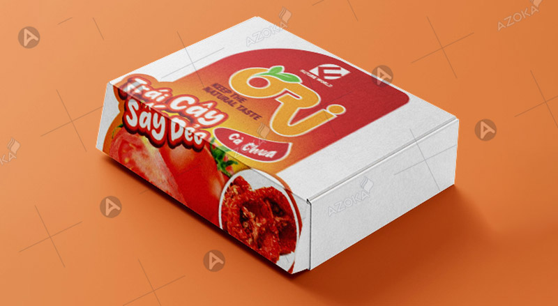 Cần in ấn nội dung gì trên hộp giấy đựng trái cây sấy?