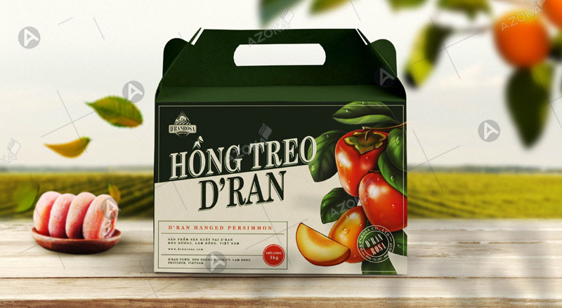 Mẫu hộp giấy đựng trái cây sấy