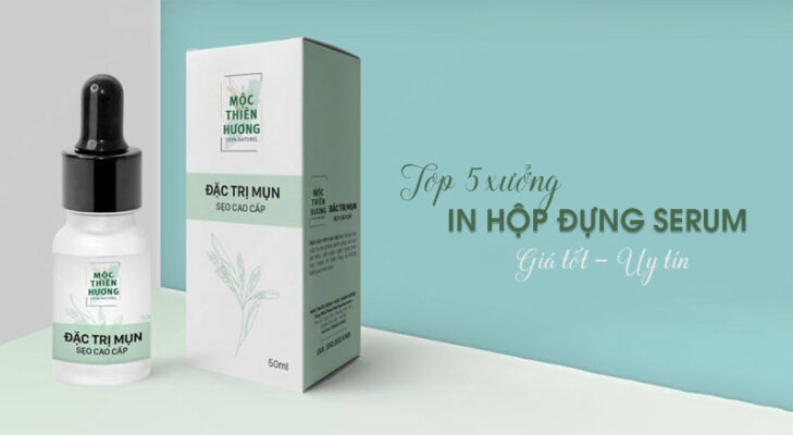 Top 5 xưởng in hộp giấy đựng serum tại Hà Nội