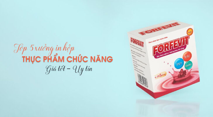 Top 5 xưởng in hộp giấy đựng thực phẩm chức năng tại Hà Nội