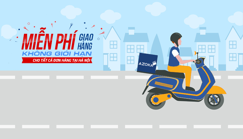 Miễn phí giao hàng tận nơi cho tất cả đơn hàng tại Hà Nội